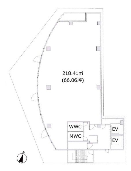 赤羽駅前ビル8F 間取り図