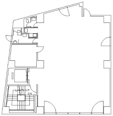 神楽坂外堀通りビル4F 間取り図