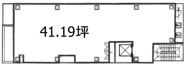 銀座7丁目プレイスビル7F 間取り図