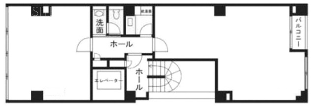 御苑イキビル4F 間取り図