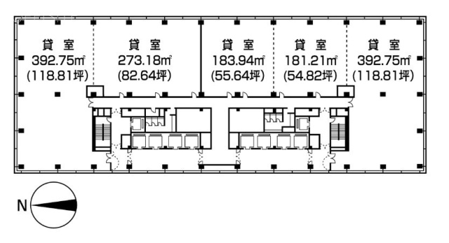 仙台第一生命タワービル2F 間取り図