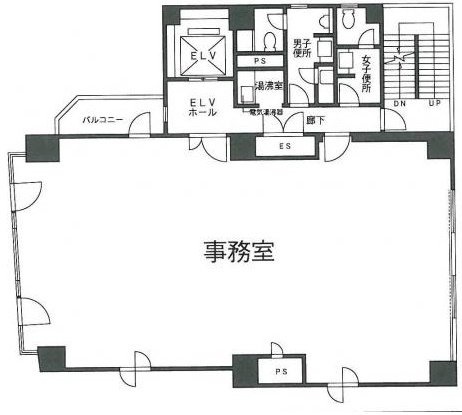サンライズ三田ビル7F 間取り図