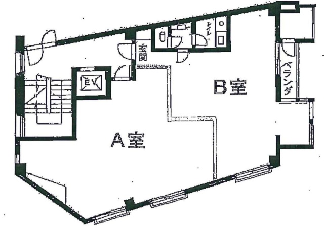 ゆう文ビル608B 間取り図