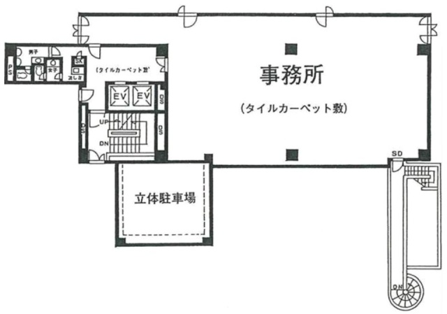 人形町冨士ビル3F 間取り図