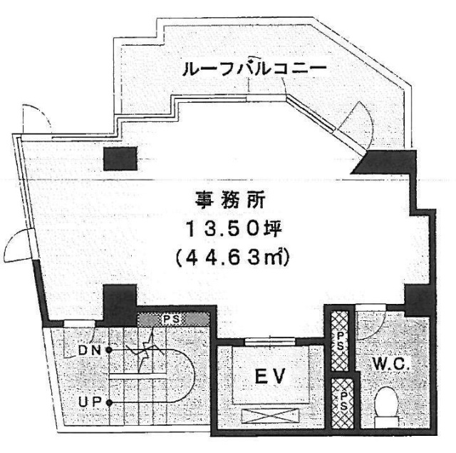 アパ早稲田ビル5F 間取り図