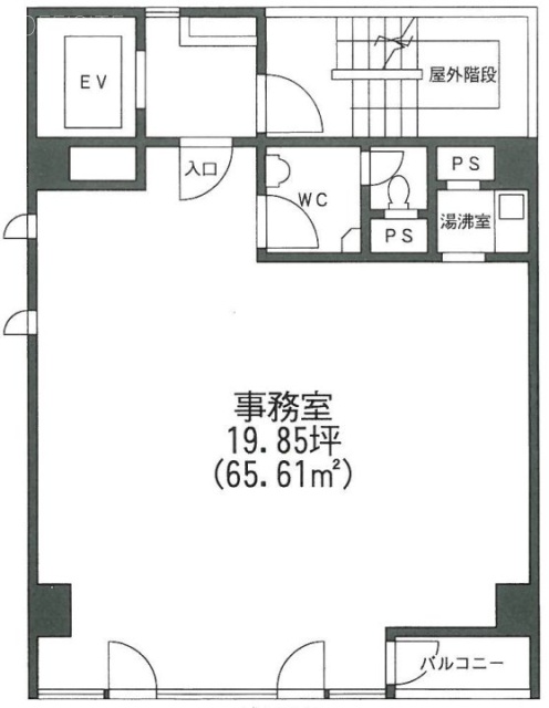 エミタ銀座イーストビル8F 間取り図
