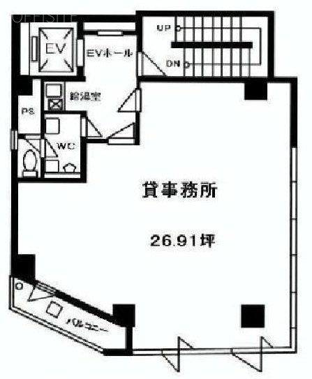 工業ビル2F 間取り図