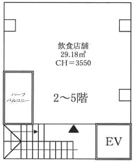 REB人形町ビル4F 間取り図