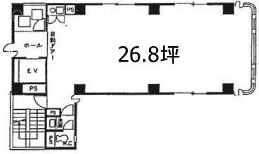 スミトー神田岩本町ビル6F 間取り図