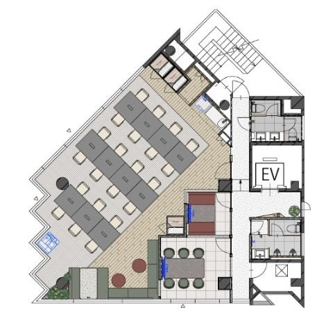 Grandir赤坂見附(旧 JESCO赤坂表町ビル)3F 間取り図