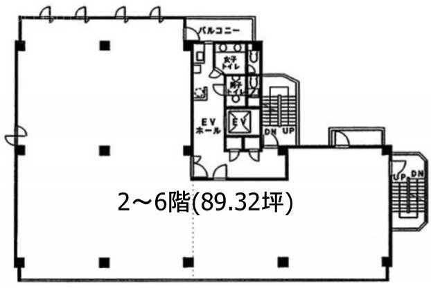 ユニベル田町ビルB1F 間取り図