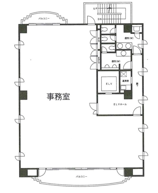 矢吹海運ビル5F 間取り図