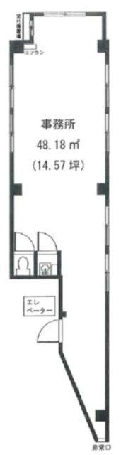神保町渡東ビル5F 間取り図