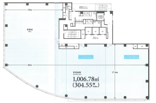 ヒューリック青山外苑東通ビル2F 間取り図