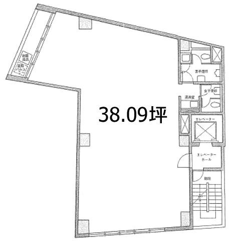 道玄坂225ビル5F 間取り図