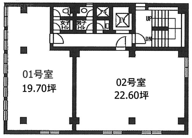 鈴友ビル501 間取り図