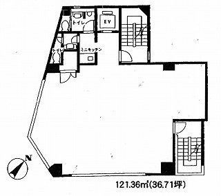 井門小伝馬町ビル5F 間取り図