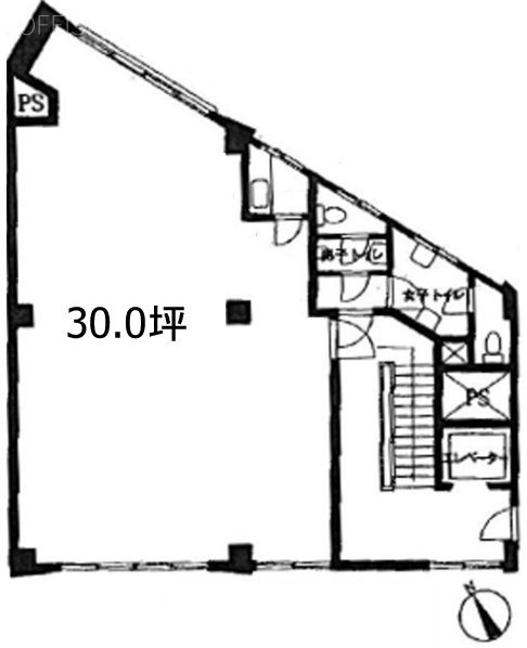 八千代ビル1F 間取り図