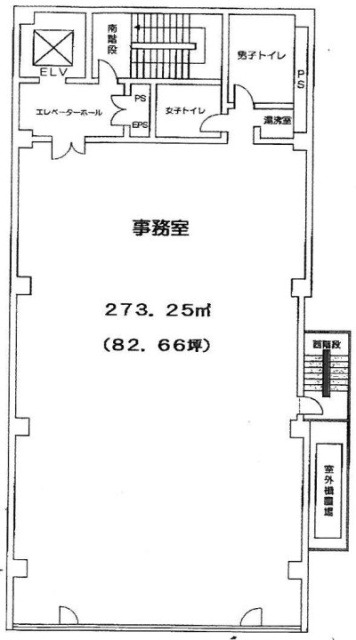 プライム岩本町二丁目ビル7F 間取り図
