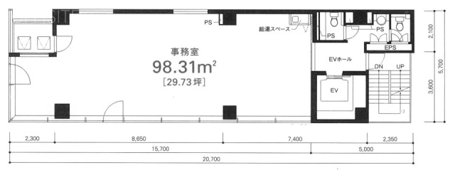 クローバー日本橋9F 間取り図