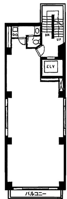 オーク高輪2F 間取り図