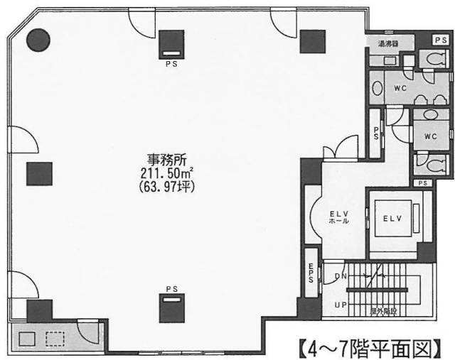 ザ・パークレックス新川1F 間取り図