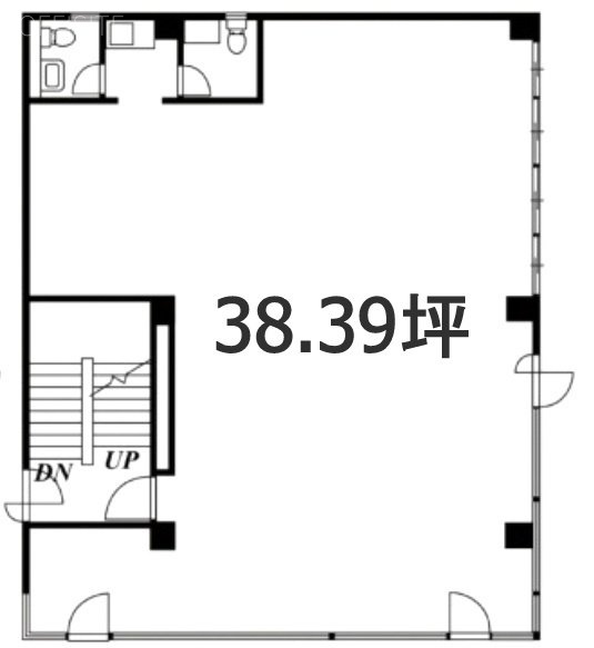 南青山モワビル1F 間取り図