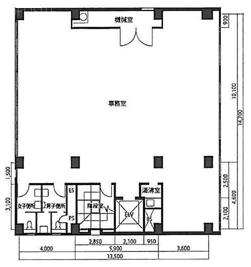 多摩川新宿ビル5F 間取り図