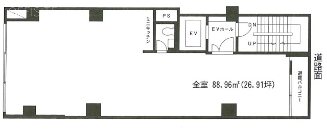 スズキビル5F 間取り図