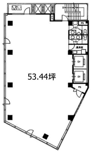 小川町メセナビル2F 間取り図