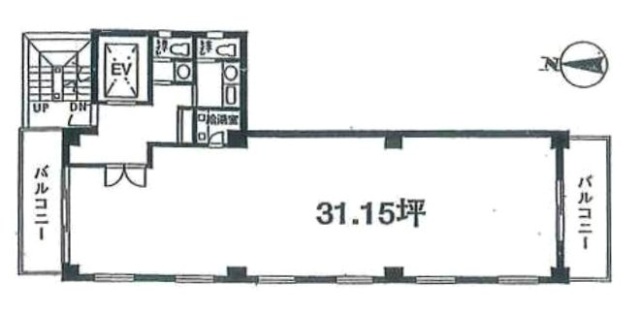 愛ビル5F 間取り図