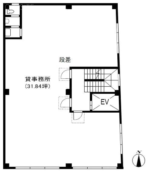 三井第二ビル2F 間取り図