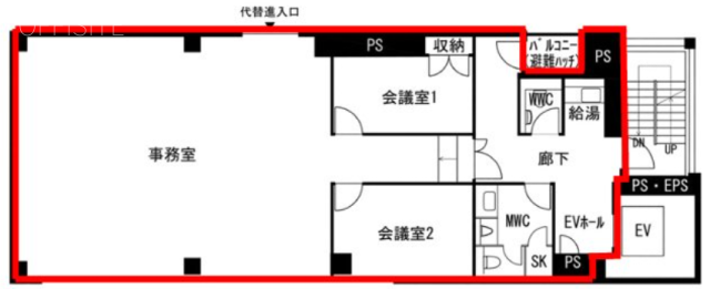 市ヶ谷科学技術イノベーションセンタービル8F 間取り図