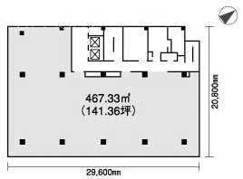 榎坂ヒルズビル2F 間取り図