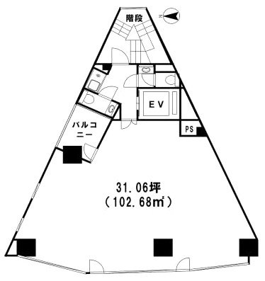 H2ビル5F 間取り図