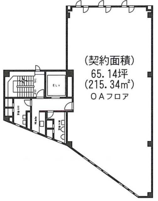 マルマン六本木ビル6F 間取り図