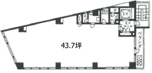 お茶の水木村ビル7F 間取り図