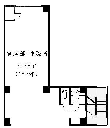 香文堂ビルB1F 間取り図