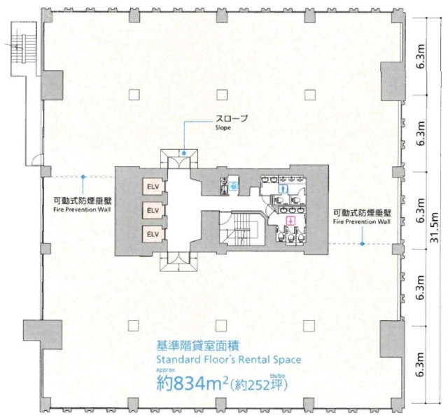 虎ノ門36森ビル10F 間取り図