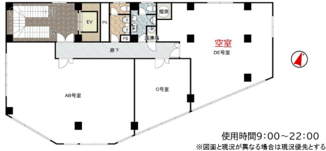 大和ビル8F 間取り図