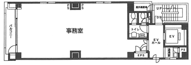 日本橋フジタビル4F 間取り図