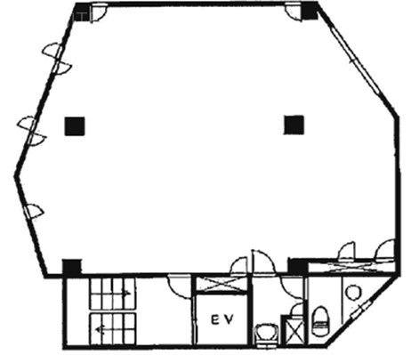 恵比寿AHビル4F 間取り図