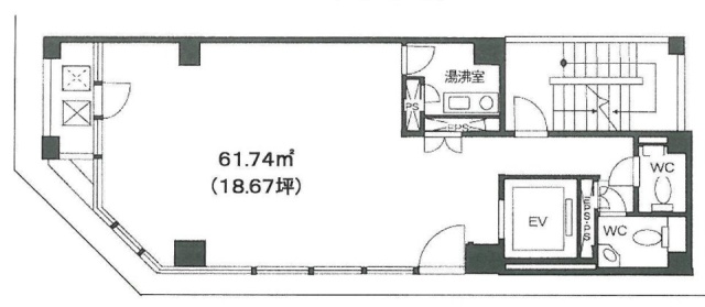 東日本橋中央ビル7F 間取り図
