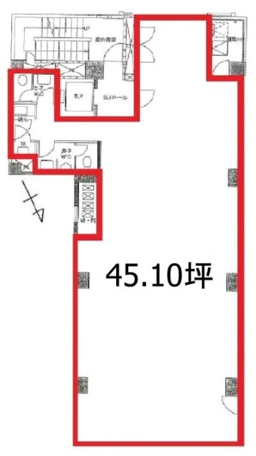 京橋グラスゲート2F 間取り図