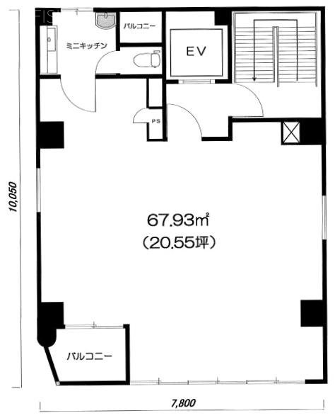 松永新富ビル4F 間取り図