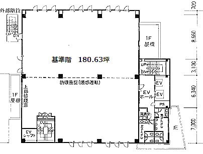 落合高山ビル7F 間取り図