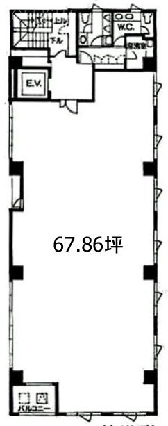 Ginza Wiilow Avenueビル4F 間取り図