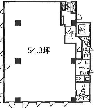 KTTビル5F 間取り図