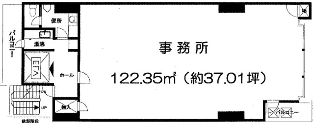 ウンピン虎ノ門ビル7F 間取り図