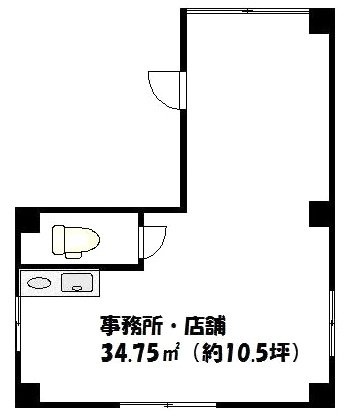 恩和ビル5F 間取り図